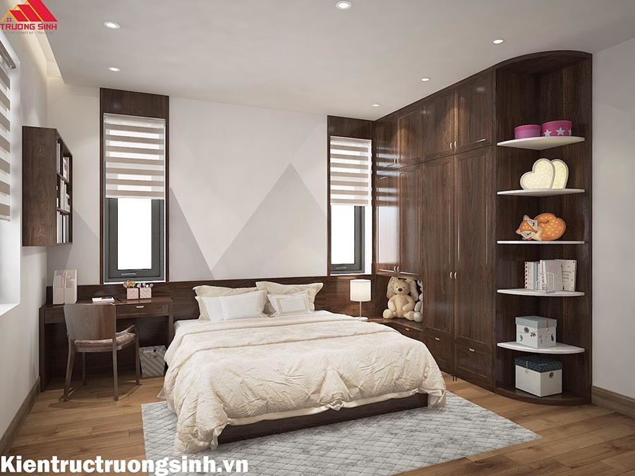 Rèm cửa cầu vồng nhỏ gọn cho phòng ngủ